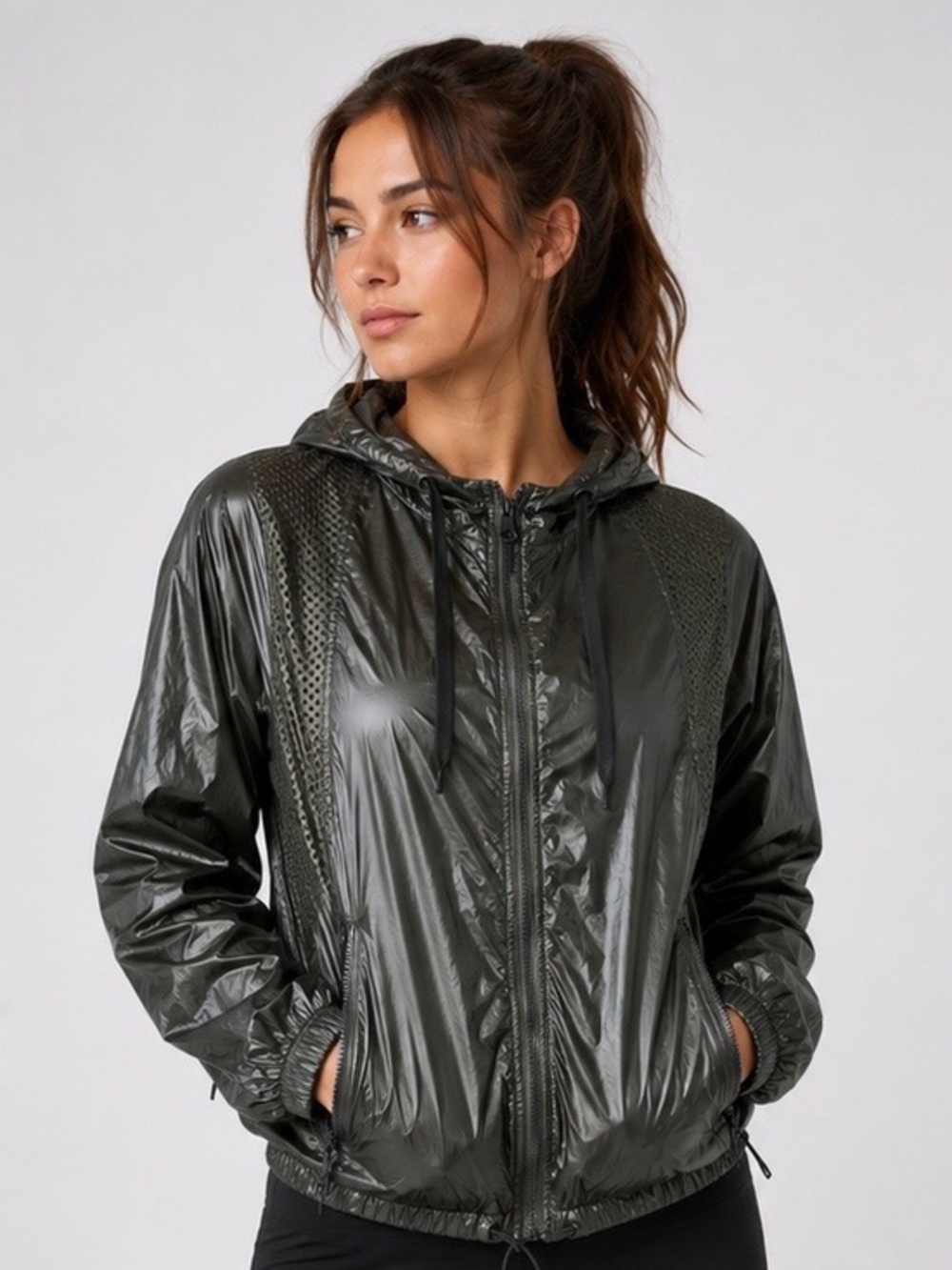 Seafolly green windbreaker lightweight jacket
